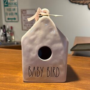 Rae‎ Dunn baby bird big birdhouse